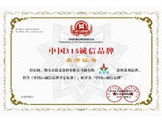 中国315诚信品牌
